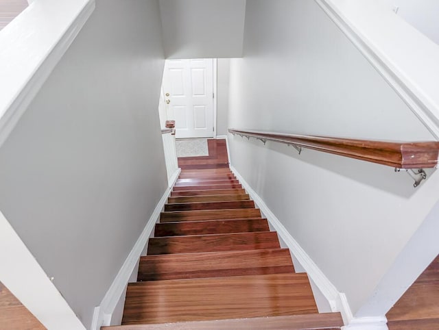 1350 Pinyon Pine Dr, Ladson, SC 29456 - stairs with wood finished floors and baseboards