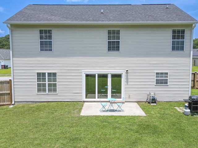 1350 Pinyon Pine Dr, Ladson, SC 29456 - back of house with a yard, a patio area, and a shingled roof