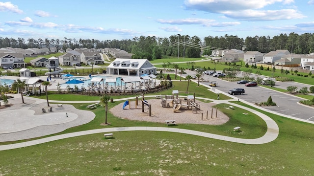 491 Cedarview Rd, Summerville, SC 29486 - view of community with a residential view, a swimming pool, and view of scattered trees