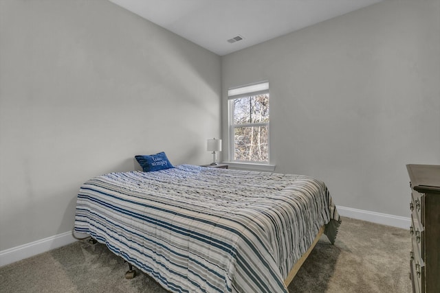 bedroom with carpet floors