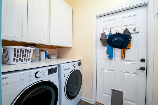 212 Chester Ln, Cottageville, SC 29435 - washroom featuring cabinet space and washing machine and dryer