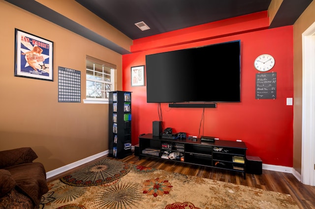 212 Chester Ln, Cottageville, SC 29435 - interior space with baseboards, visible vents, and wood finished floors