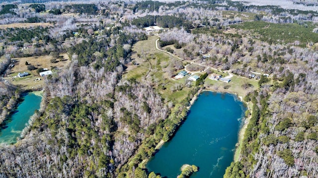 212 Chester Ln, Cottageville, SC 29435 - drone / aerial view with a water view