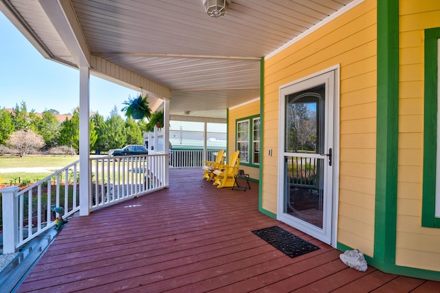 212 Chester Ln, Cottageville, SC 29435 - wooden deck with a porch