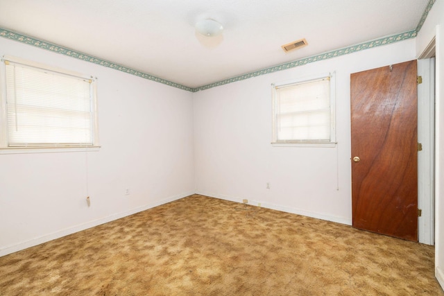 view of carpeted empty room