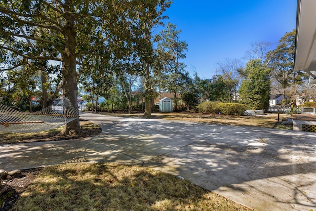 view of concrete driveway