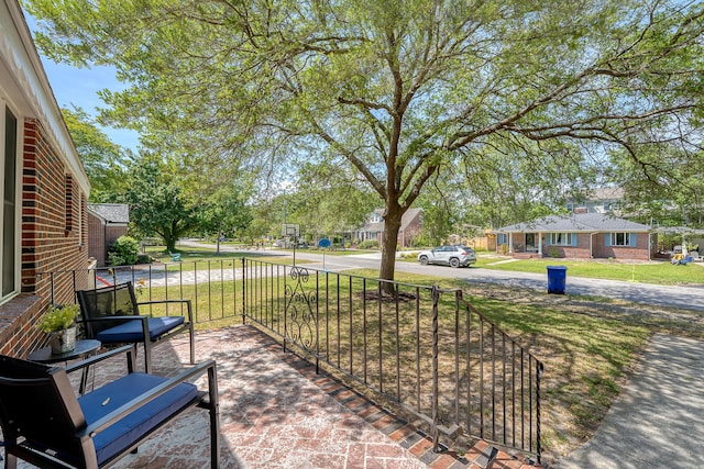 view of patio with a porch