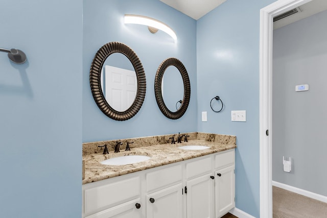 100 Conset Bay Ct, Goose Creek, SC 29445 - full bath with double vanity and baseboards