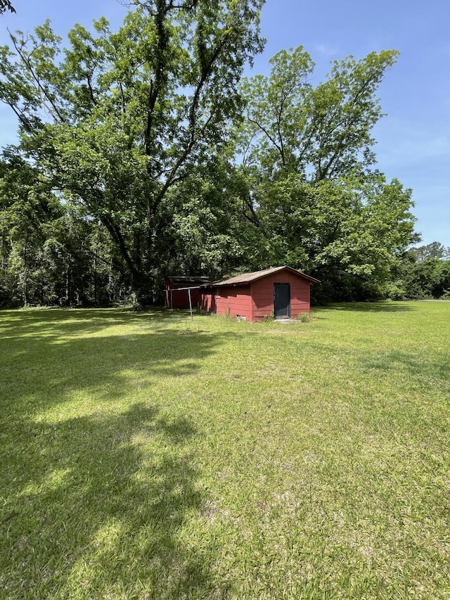 6287 Sniders Hwy, Walterboro, SC 29488 - view of grassy yard featuring an outbuilding