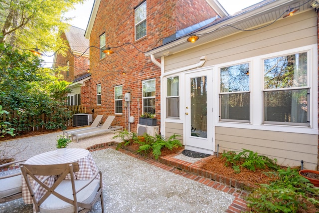 view of patio / terrace with central AC unit