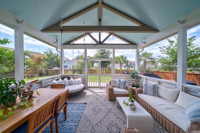 2024 Lanneau Ln, Johns Island, SC 29455 - fenced backyard featuring outdoor lounge area