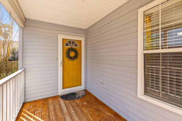 view of entrance to property