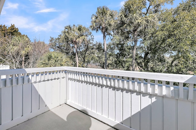 view of balcony