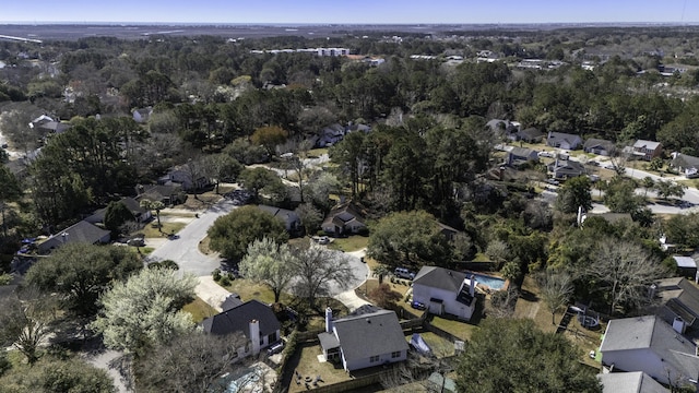 bird's eye view featuring a residential view