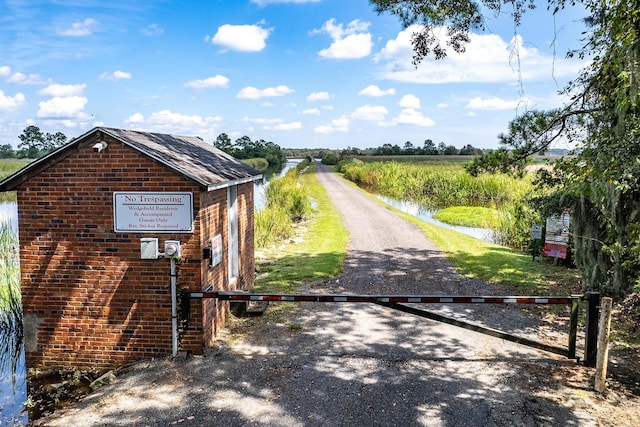 view of road