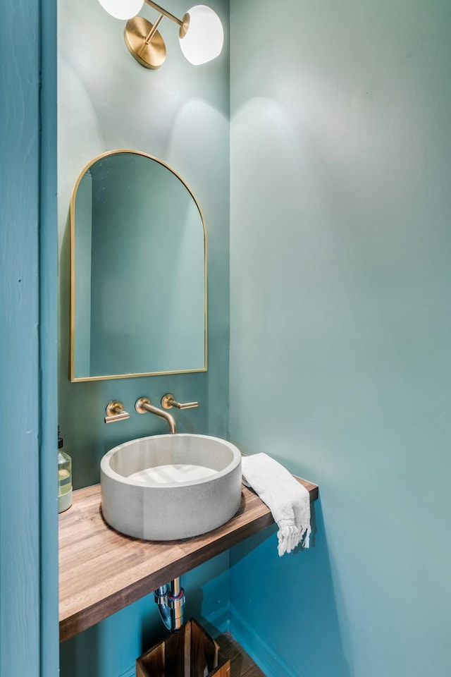 bathroom featuring a sink