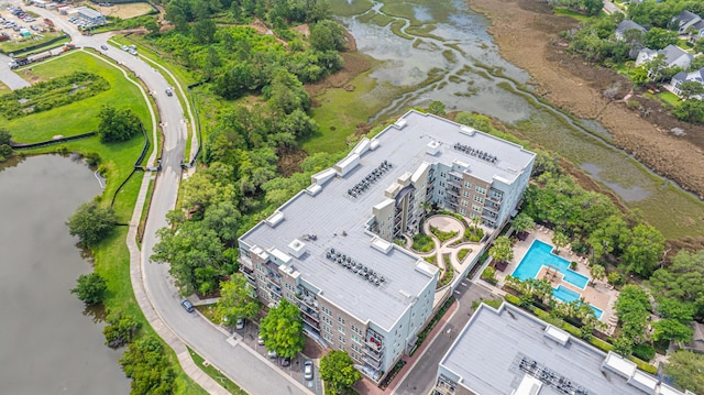 145 Pier View St Unit 214, Daniel Island, SC 29492 - drone / aerial view of a pool and a large body of water