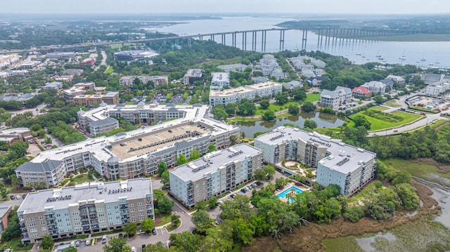 145 Pier View St Unit 214, Daniel Island, SC 29492 - aerial view of a nearby body of water and apartment complex / building