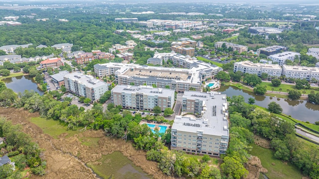145 Pier View St Unit 214, Daniel Island, SC 29492 - drone / aerial view of a nearby body of water and apartment complex
