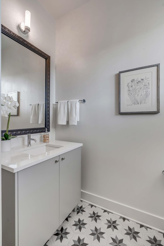 bathroom featuring vanity