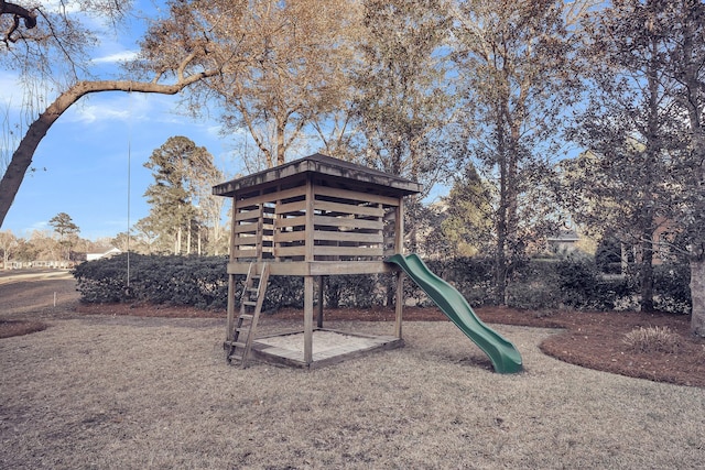 view of jungle gym