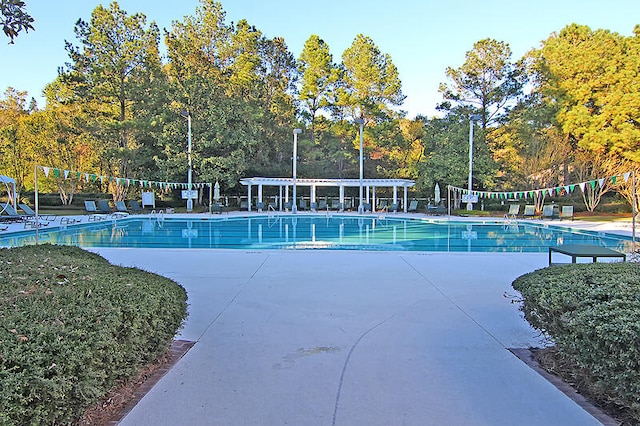 view of pool