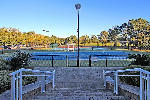 view of tennis court