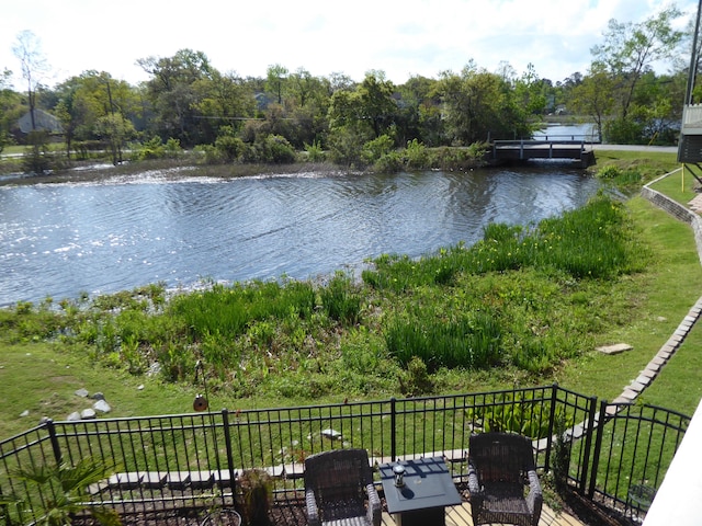 view of water feature