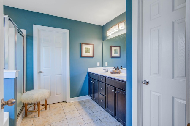 3306 Hartwell St, Johns Island, SC 29455 - full bath featuring double vanity, tile patterned flooring, and baseboards