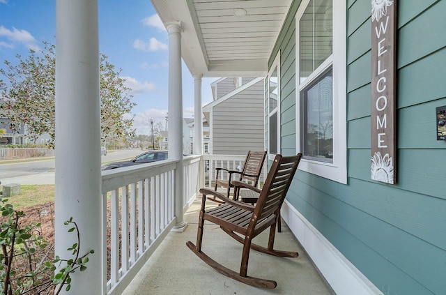 balcony with a porch