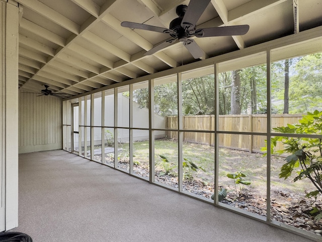10 Stallion Ct, Charleston, SC 29407 - unfurnished sunroom featuring ceiling fan and plenty of natural light