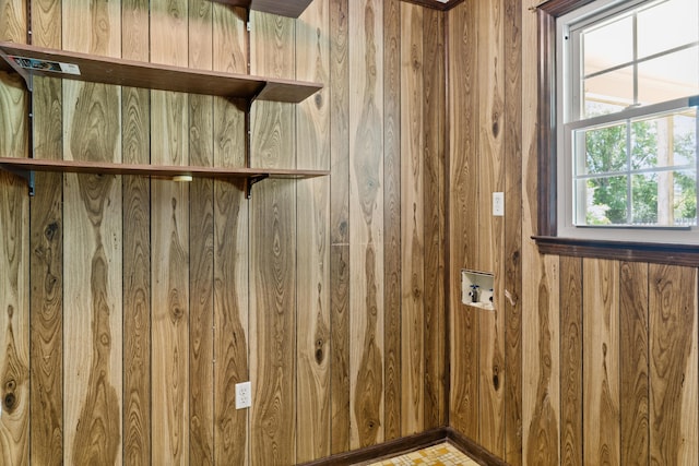 4097 NE Brown St, Orangeburg, SC 29118 - laundry view of wooden walls