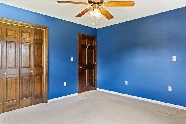 4097 NE Brown St, Orangeburg, SC 29118 - unfurnished bedroom featuring carpet floors, baseboards, and ceiling fan