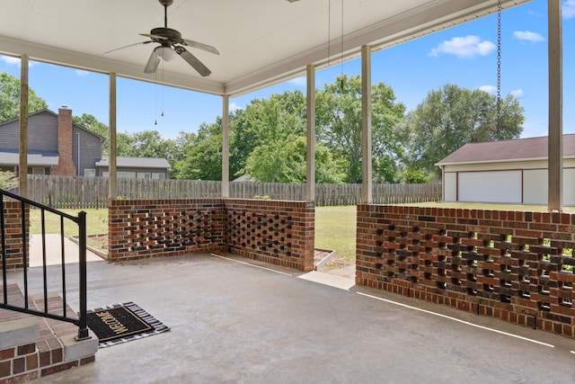 4097 NE Brown St, Orangeburg, SC 29118 - view of unfurnished sunroom