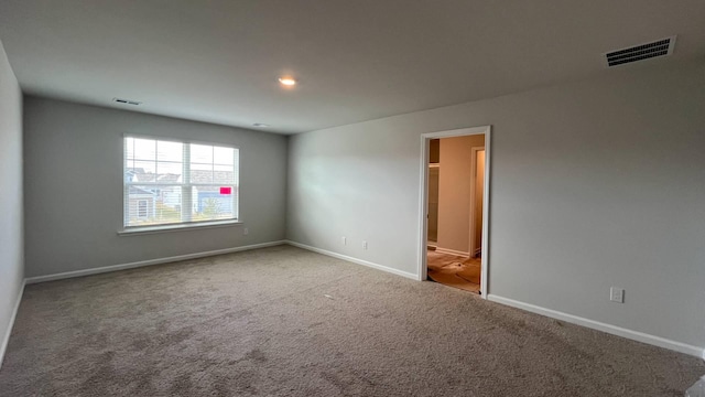 view of carpeted empty room