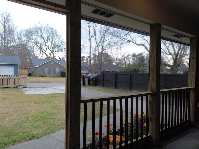 view of doorway to outside