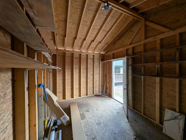 view of storage room