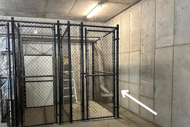 view of storage room
