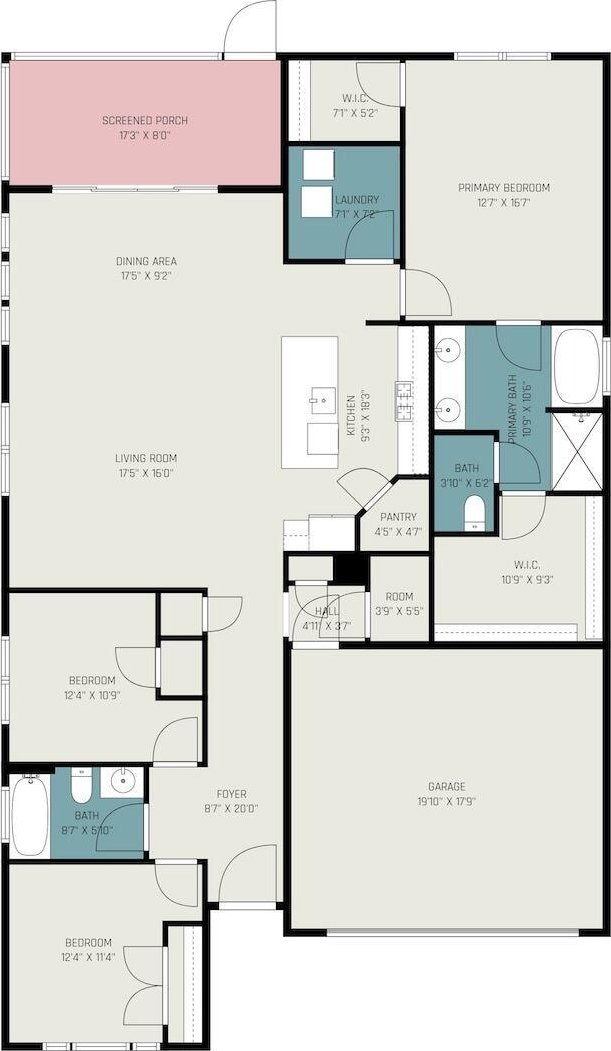 1251 Wading Point Blvd, Huger, SC 29450 - floor plan / room layout
