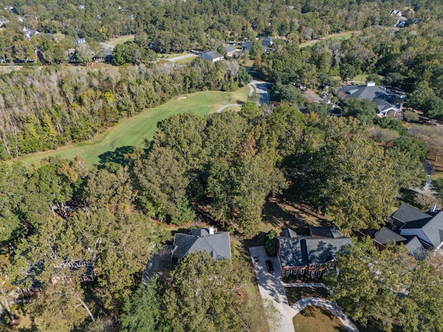 bird's eye view with a forest view