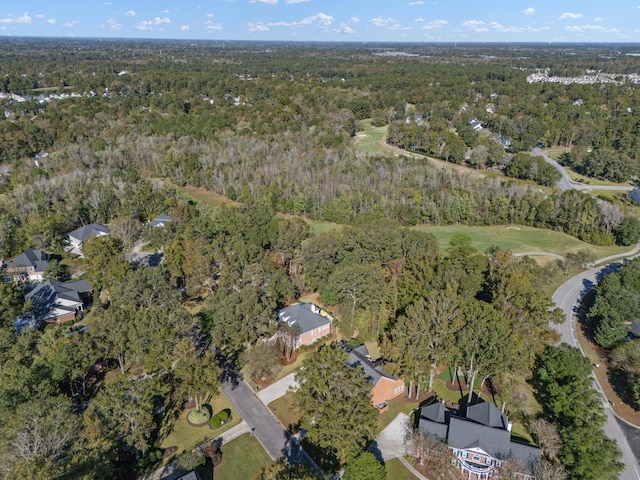 bird's eye view with a forest view