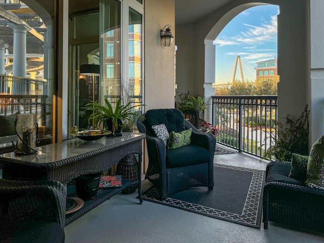 view of balcony