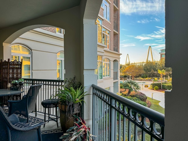 view of balcony