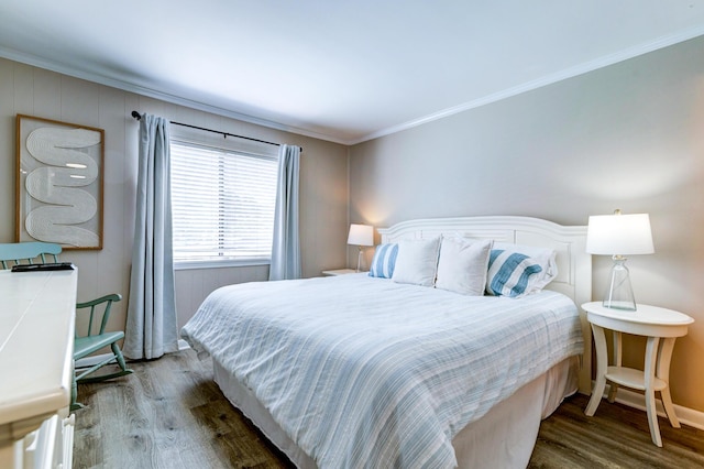 1400 Ocean Blvd Unit 106B, Isle Of Palms, SC 29451 - bedroom with wood finished floors and ornamental molding