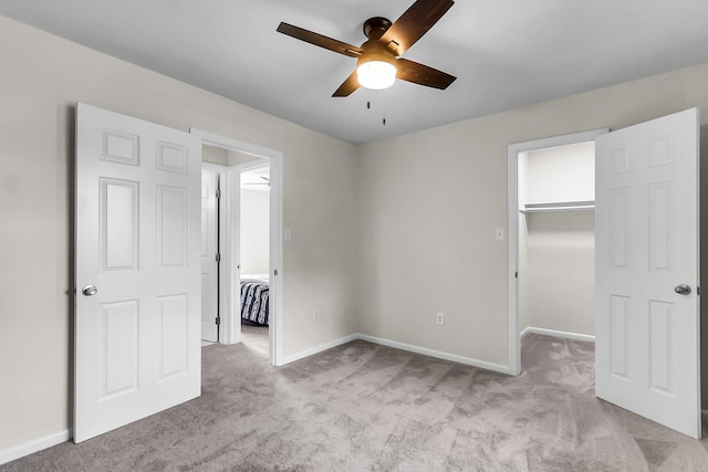 2362 Parsonage Rd Unit 2H, Charleston, SC 29414 - unfurnished bedroom featuring a spacious closet, light colored carpet, a closet, and ceiling fan