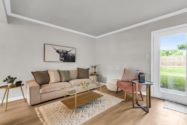 2362 Parsonage Rd Unit 2H, Charleston, SC 29414 - living area featuring crown molding and light wood-type flooring