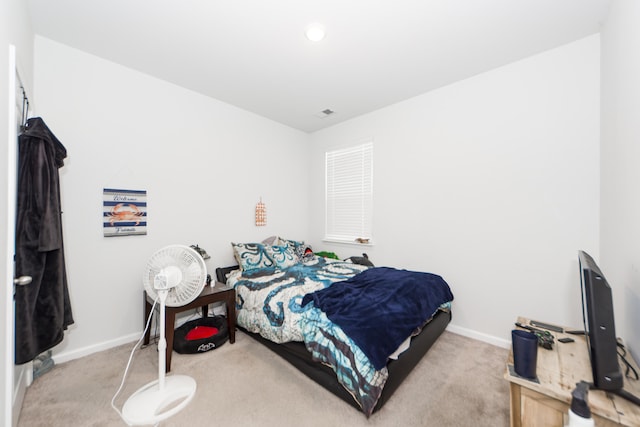 bedroom with carpet flooring