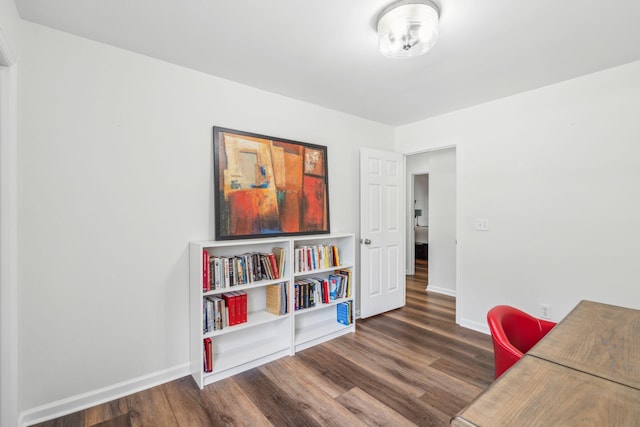 1027 Wayfarer Ln, Charleston, SC 29412 - office area featuring baseboards and wood finished floors