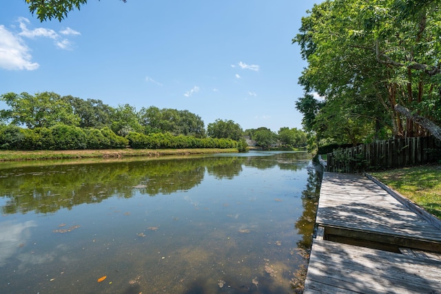 1027 Wayfarer Ln, Charleston, SC 29412 - dock area with a water view and a wooded view