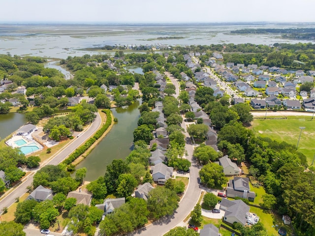 1027 Wayfarer Ln, Charleston, SC 29412 - aerial view of residential area with a large body of water